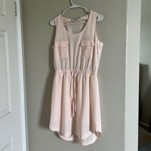 Pink Summer Dress With Pockets